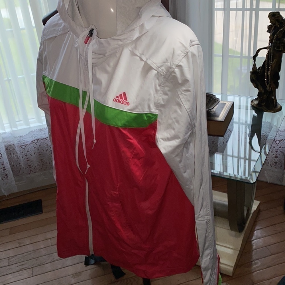 Adidas Climacool 2010 Boston Marathon Hooded Running Windbreaker Sz L - Picture 7 of 14